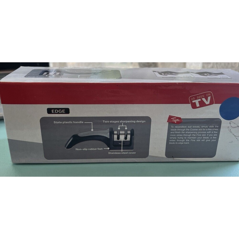 As Seen on  Tv kitchen Knife Sharpener Handheld 3-slot Sharpener System Tool